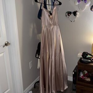 Elegant Satin Evening Gown